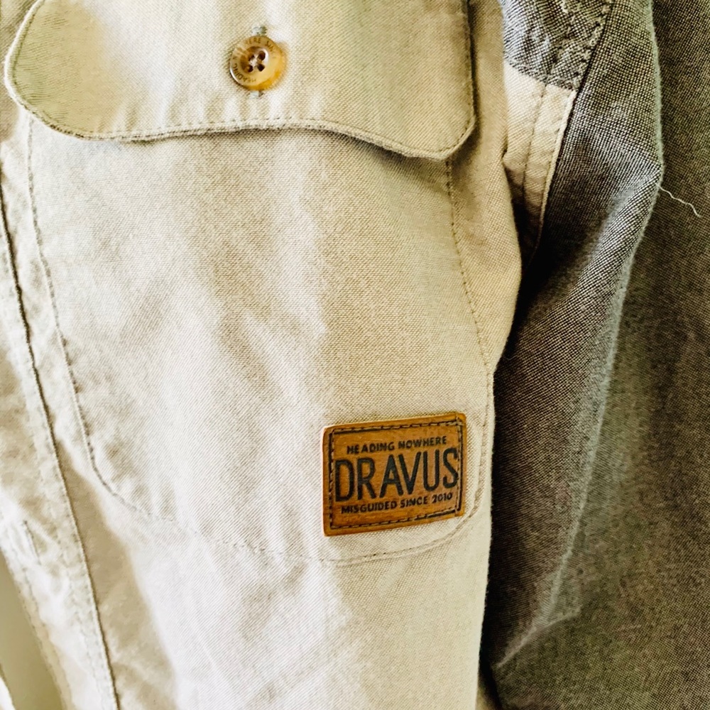 Dravus Two Tone Gray Hoodie Light Short Jacket XL - Picture 3 of 6
